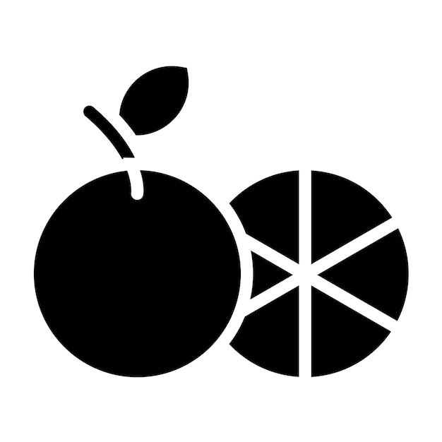 Diseño vectorial de estilo de icono de pomelo