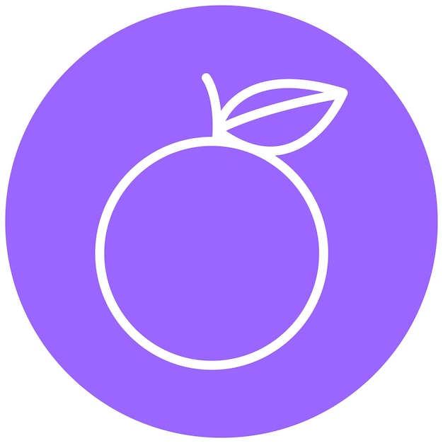 Diseño vectorial de estilo de icono de pomelo