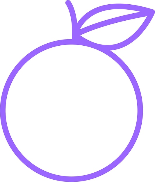 Diseño vectorial de estilo de icono de pomelo