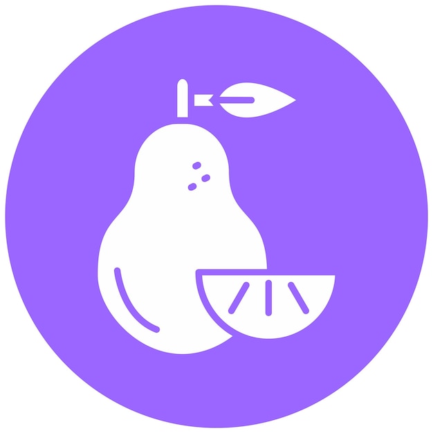 Diseño vectorial Estilo del icono de Pomelo