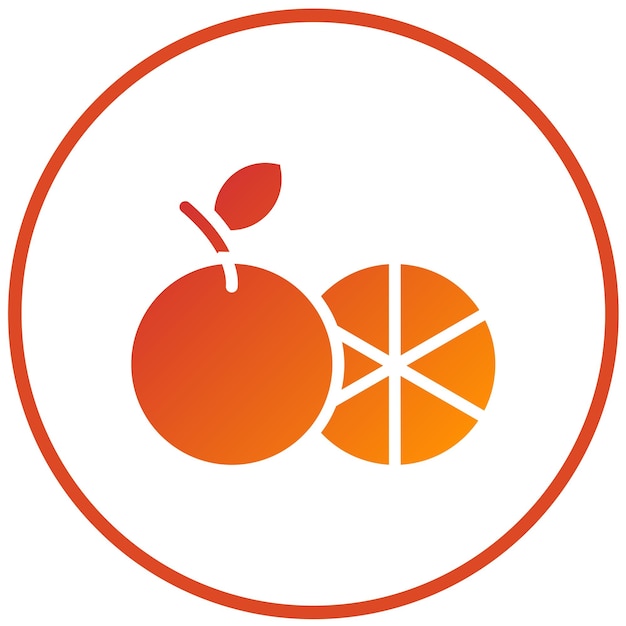 Diseño vectorial de estilo de icono de pomelo