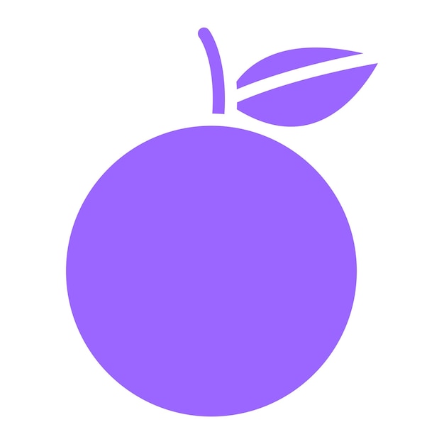 Diseño vectorial de estilo de icono de pomelo