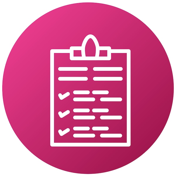 Diseño vectorial del estilo del icono del portapapeles