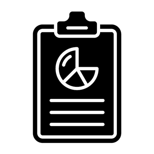 Diseño vectorial del estilo del icono del portapapeles