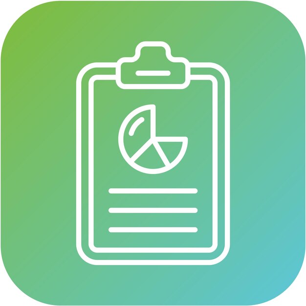 Diseño vectorial del estilo del icono del portapapeles