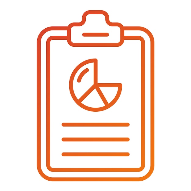 Diseño vectorial del estilo del icono del portapapeles