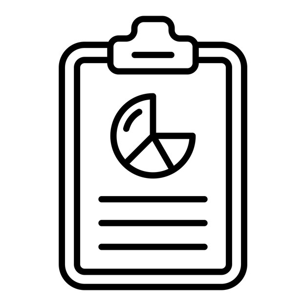 Diseño vectorial del estilo del icono del portapapeles