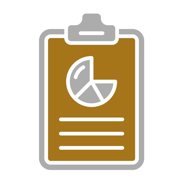 Diseño vectorial del estilo del icono del portapapeles