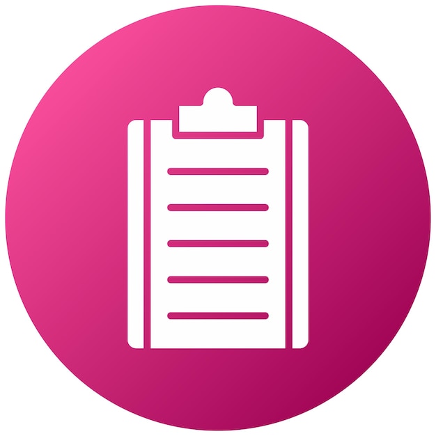 Diseño vectorial del estilo del icono del portapapeles