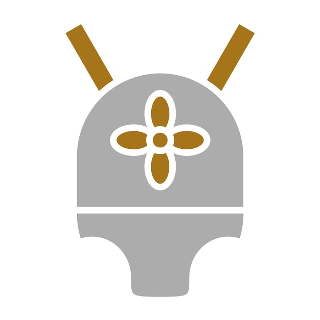 Diseño vectorial Estilo del icono del portero para bebés