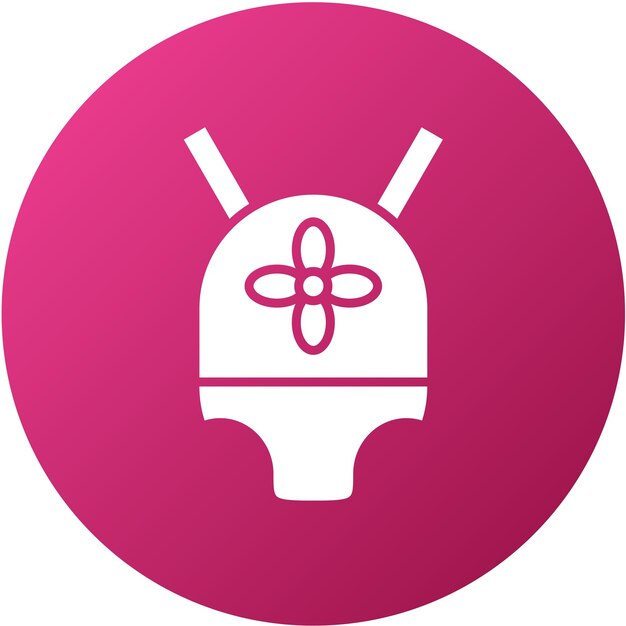 Diseño vectorial Estilo del icono del portero para bebés