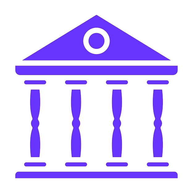 Diseño vectorial Estilo del icono del pórtico