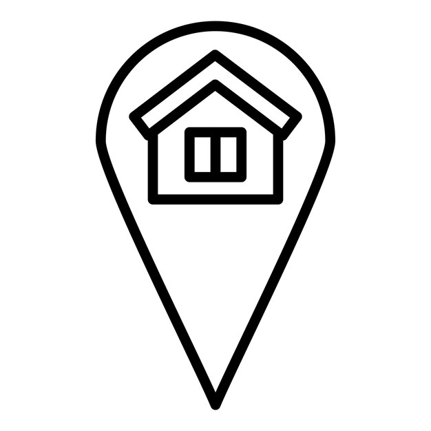 Diseño vectorial Estilo del icono del poseedor de espacio