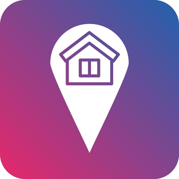 Diseño vectorial Estilo del icono del poseedor de espacio