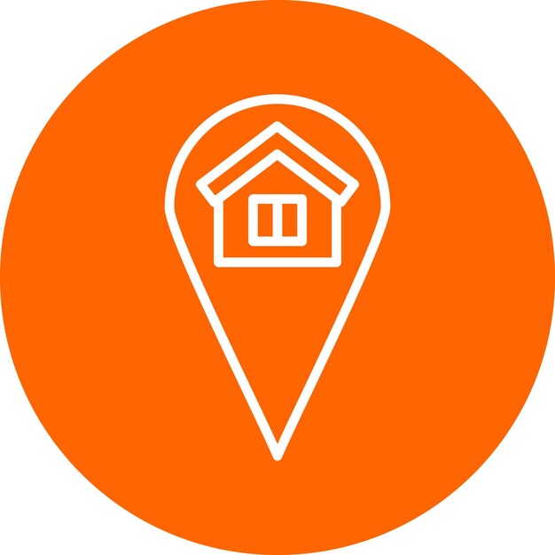 Diseño vectorial Estilo del icono del poseedor de espacio