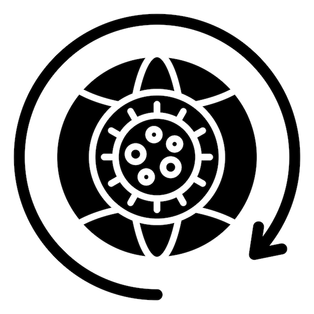 Diseño vectorial de estilo de icono postpandémico