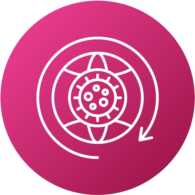 Diseño vectorial de estilo de icono postpandémico