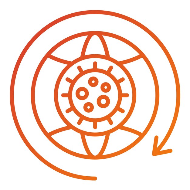 Diseño vectorial de estilo de icono postpandémico