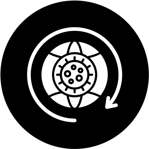 Diseño vectorial de estilo de icono postpandémico