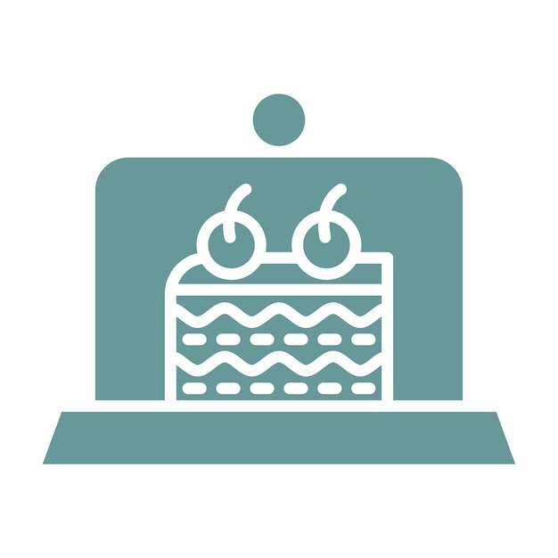 Diseño vectorial Estilo del icono del postre