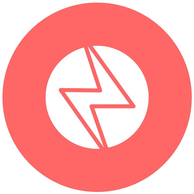 Diseño vectorial Estilo del icono de potencia