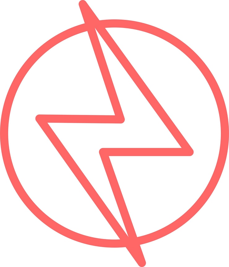Vector diseño vectorial estilo del icono de potencia