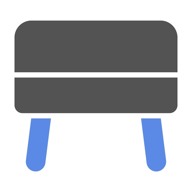 Diseño vectorial del estilo del icono Pouf