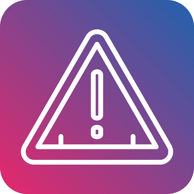Diseño vectorial Estilo de icono de precaución