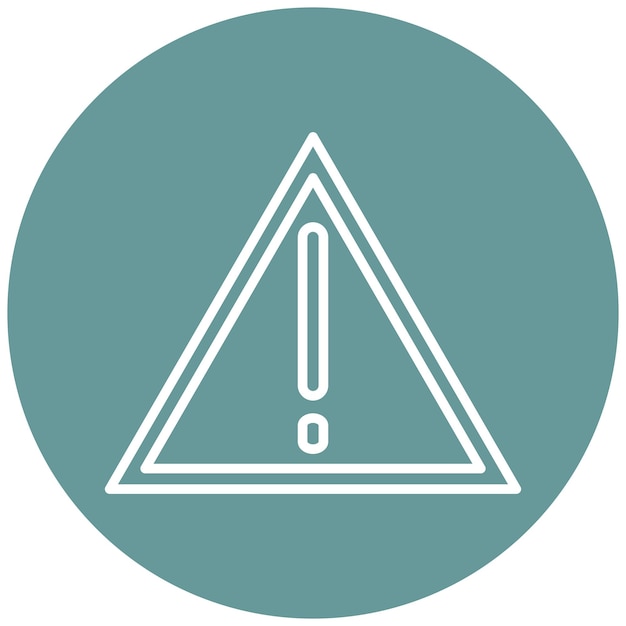 Diseño vectorial Estilo de icono de precaución