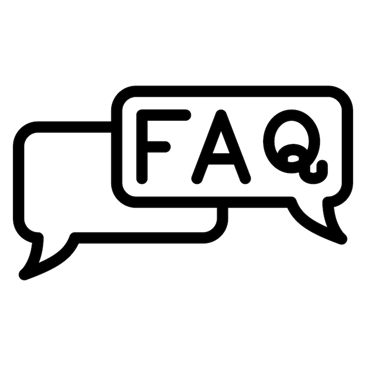 Vector diseño vectorial estilo de icono de preguntas frecuentes