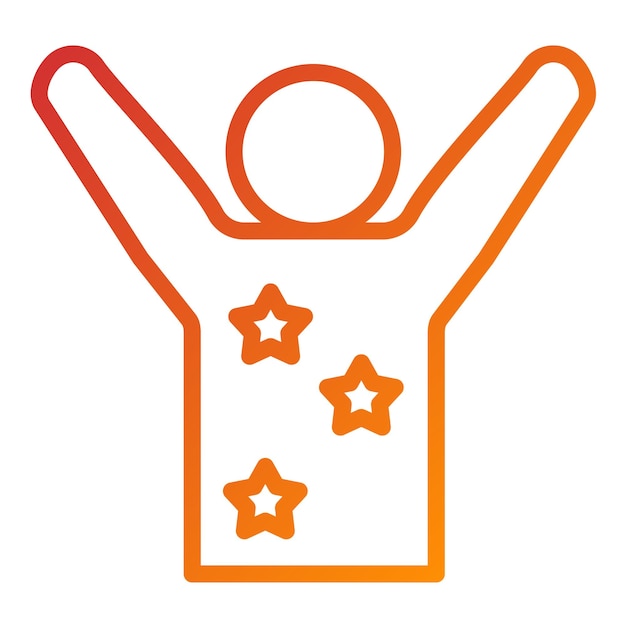 Diseño vectorial Estilo de icono sin preocupaciones