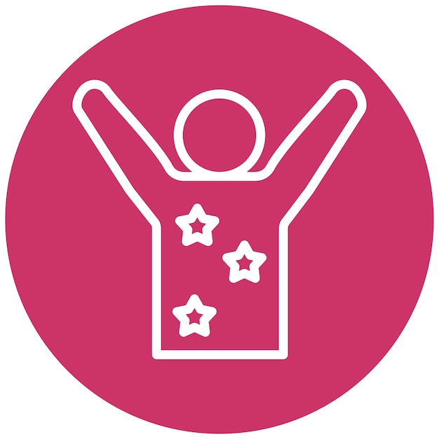 Diseño vectorial Estilo de icono sin preocupaciones