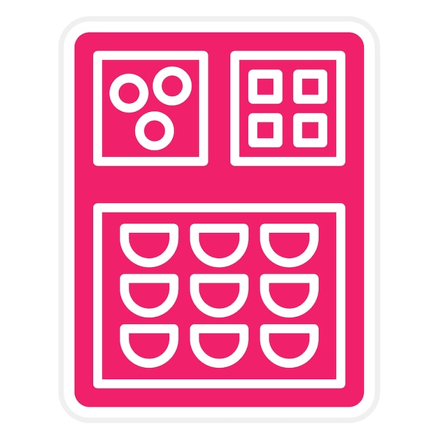 Diseño vectorial de estilo de icono de preparación de comidas