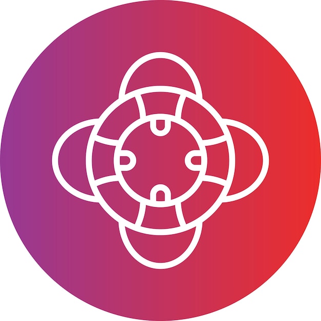 Diseño vectorial de estilo de icono de preservación de la vida