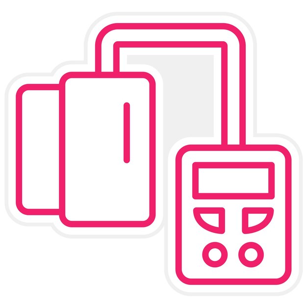 Diseño vectorial del estilo del icono de la presión arterial