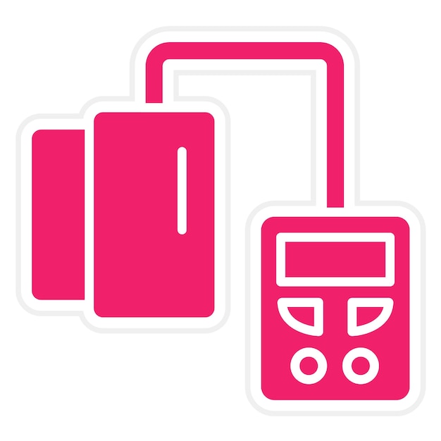 Diseño vectorial del estilo del icono de la presión arterial