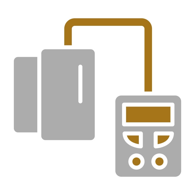 Diseño vectorial del estilo del icono de la presión arterial