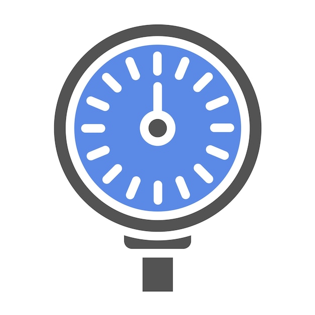 Diseño vectorial Estilo del icono de presión estática