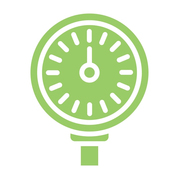 Diseño vectorial Estilo del icono de presión estática