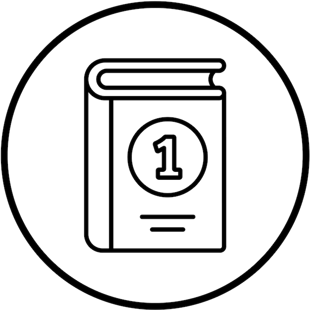 Diseño vectorial Estilo de icono de la primera edición