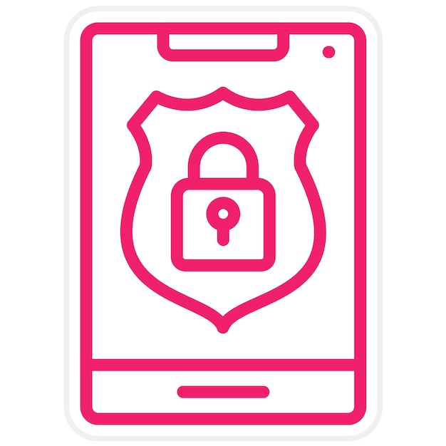 Diseño vectorial Estilo del icono de privacidad