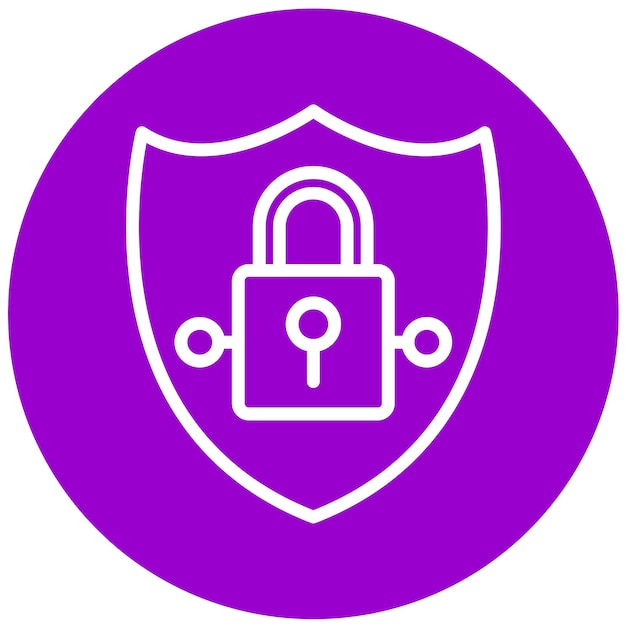 Diseño vectorial Estilo del icono de privacidad