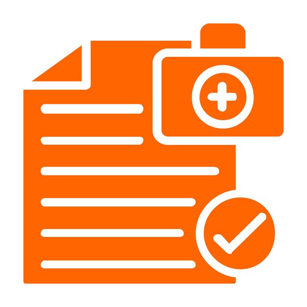 Diseño vectorial Estilo del icono del procedimiento médico