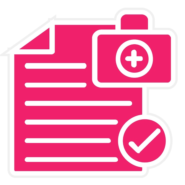 Diseño vectorial Estilo del icono del procedimiento médico