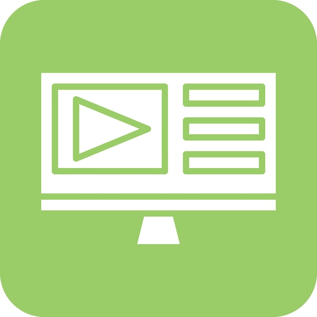 Diseño vectorial Estilo de icono de producción en vivo