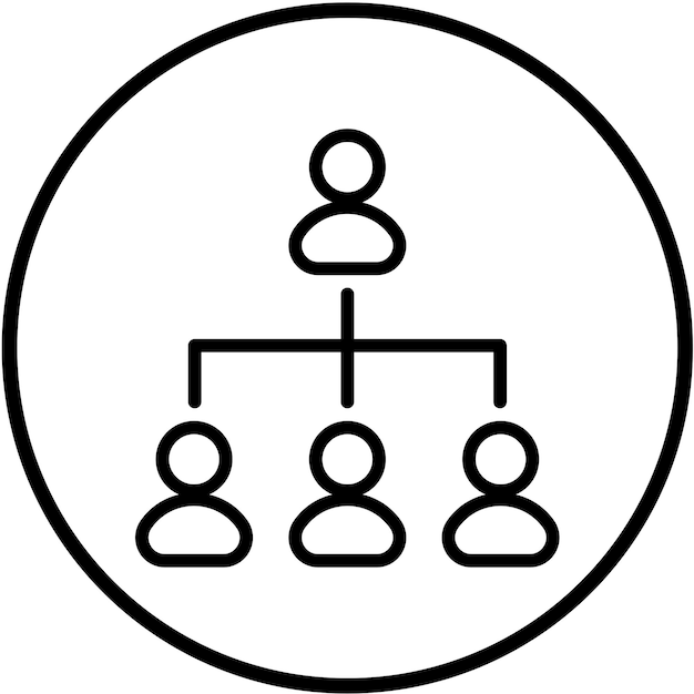 Diseño vectorial Estilo del icono de productividad remota