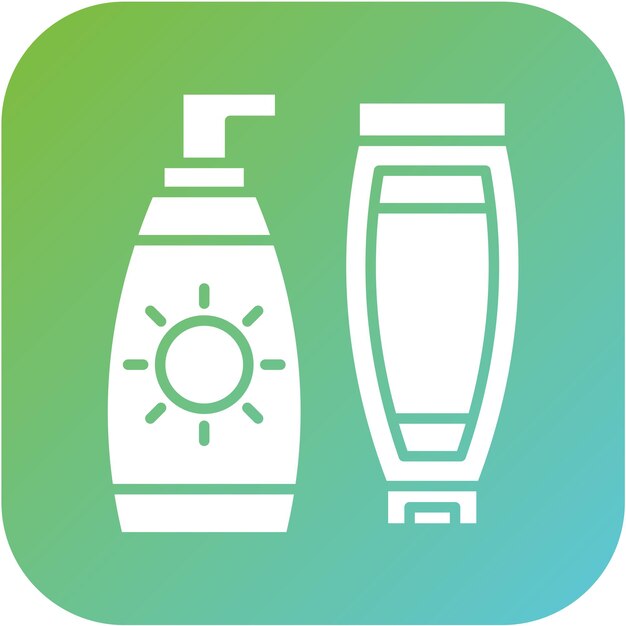 Diseño vectorial Estilo del icono del producto de belleza