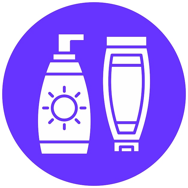 Diseño vectorial Estilo del icono del producto de belleza