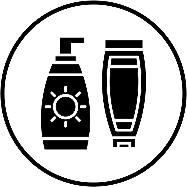 Diseño vectorial Estilo del icono del producto de belleza