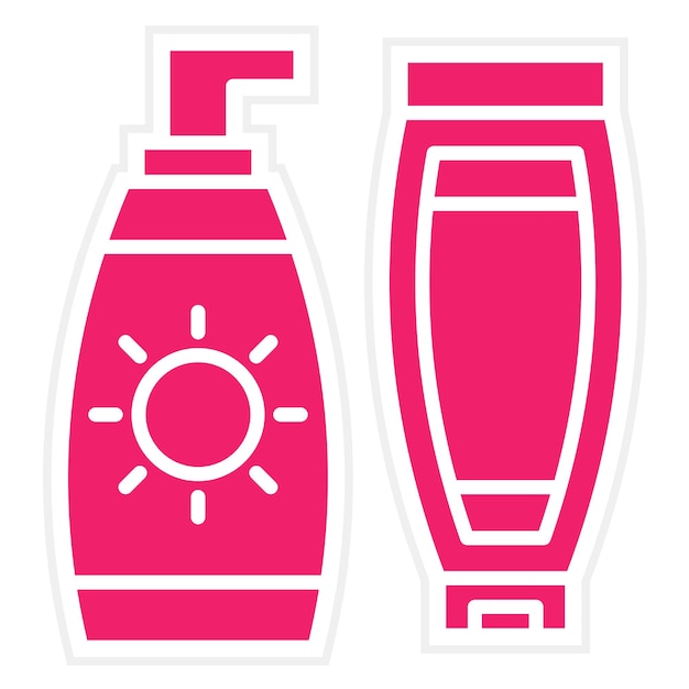 Diseño vectorial Estilo del icono del producto de belleza